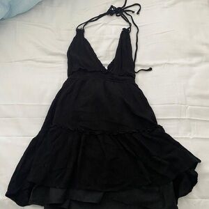 Forever 21 Black Textured Dress